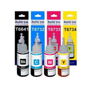 Ink Bottle T6641 - 664 70ml (C-M-Y-B Set) Compatible for Epson L110 / L200 / L130 / L360 / L350 / L380 / L455 / L565 Ink Tank Printer