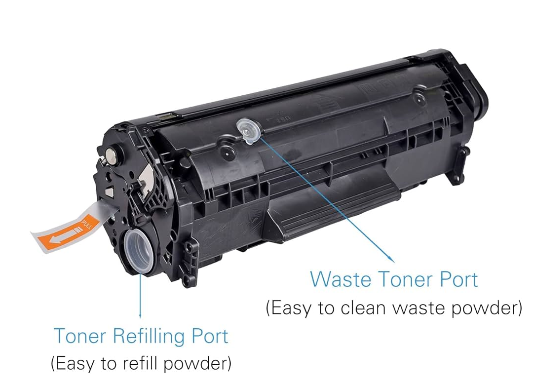 12A Easy Refill Toner Cartridge for HP LaserJet 1020, M1005, Canon LBP2900 Printer - Image 3
