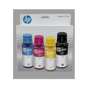 HP GT52/GT53 Ink Bottle Combo 4-Colors Cyan-Magenta-Yellow-Black- Original Set